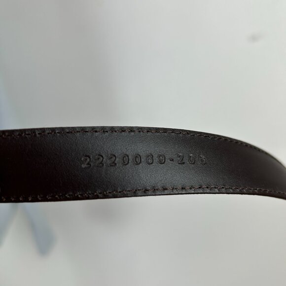 Vtg Ralph Lauren Belt Womens M Brown Leather Made In Argentina Skinny - Picture 7 of 11